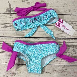 NWT Raisins Girls Toddler/ Girl’s 2Pc. Swimsuit Bikini Tiny Dancer Miramar